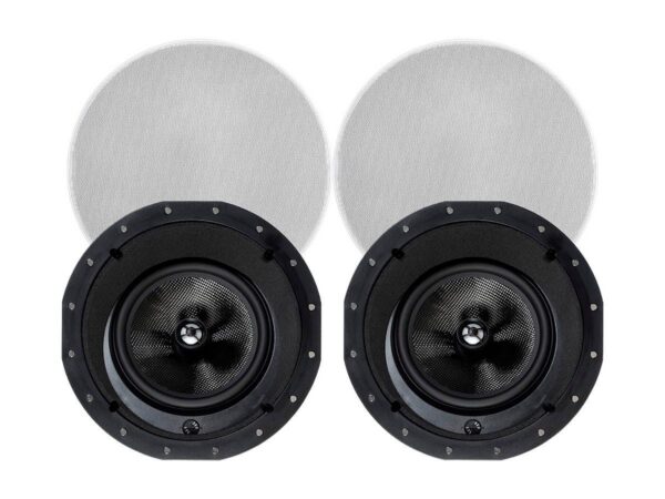 Monoprice - Alpha 8in Carbon Fiber 3-Way (pair) - In-Wall Speaker 34200