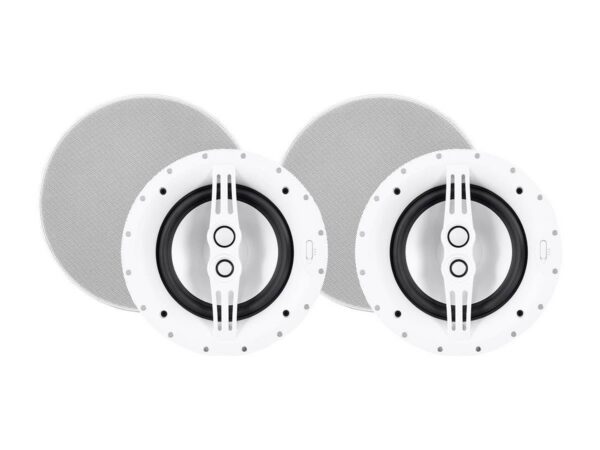 Monoprice Sycamore Ceiling Speakers 8in 3-way Aluminum with Micro Ceramic Composite Mid and Tweeter - Image 2