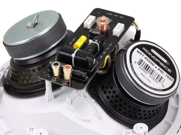 Monoprice - Caliber 6.5in Fiber 3-Way with Concentric Mid/Highs (pair) - Ceiling Speaker 7605 - Image 5
