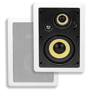 Alternative view of Monoprice - Caliber 6.5-Inch Fiber 3-Way (pair) - In-Wall Speaker 7607